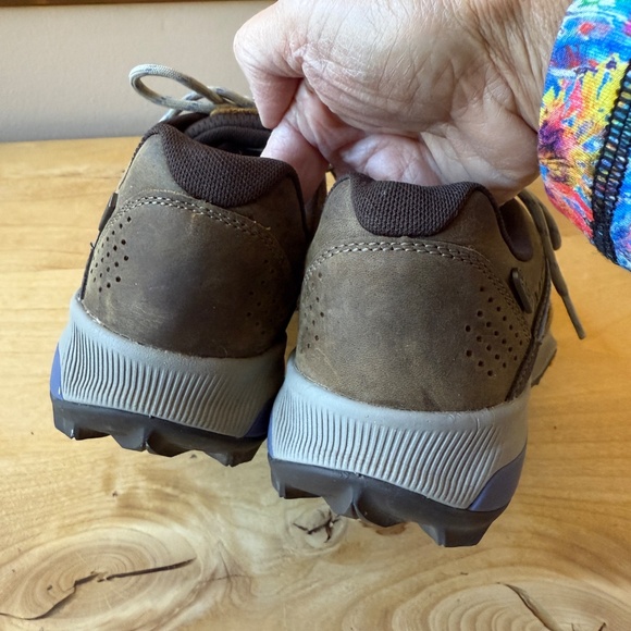 MERRELL ZION HIKING SHOE LEATHER MESH UPPER BREATHABLE LACE UP RUBBER TOE CAP 9 - Picture 10 of 12